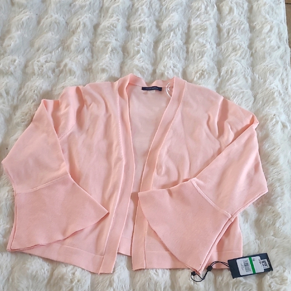 Tommy Hilfiger Pink Women's Sweater  Size L  Bell Sleeves